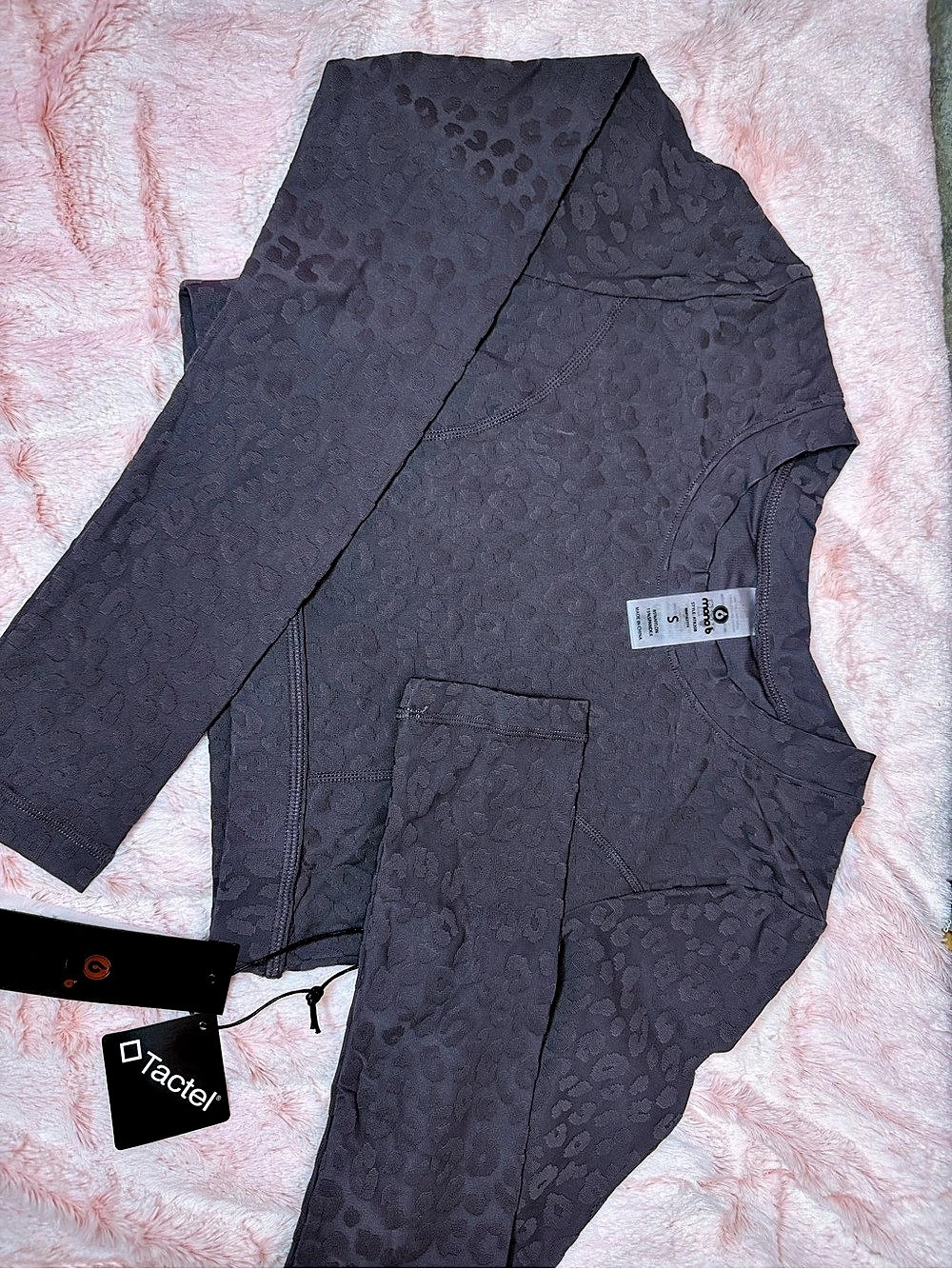 Halara Cropped Leopard Workout Shirt- NWT
